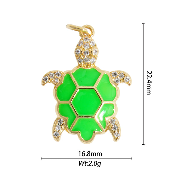 Animal Zodiac Star Pattern Zircon Inlaid Copper Bracelet Pendant Accessories With Colorpreserving And Oildropping Technology