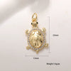 Animal Zodiac Star Pattern Zircon Inlaid Copper Bracelet Pendant Accessories With Colorpreserving And Oildropping Technology