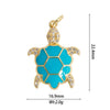 Animal Zodiac Star Pattern Zircon Inlaid Copper Bracelet Pendant Accessories With Colorpreserving And Oildropping Technology
