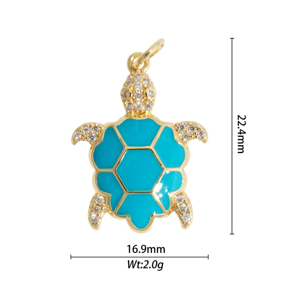 Animal Zodiac Star Pattern Zircon Inlaid Copper Bracelet Pendant Accessories With Colorpreserving And Oildropping Technology