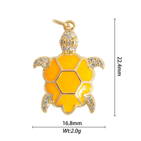 Animal Zodiac Star Pattern Zircon Inlaid Copper Bracelet Pendant Accessories With Colorpreserving And Oildropping Technology