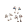 Animal Zodiac Style Metal Electroplated Kitten Ear Titanium Steel Ear Bone Nail Women's Earrings