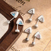 Animal Zodiac Style Metal Electroplated Kitten Ear Titanium Steel Ear Bone Nail Women's Earrings