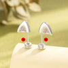 Animal Zodiac Style Metal Electroplated Kitten Ear Titanium Steel Ear Bone Nail Women's Earrings
