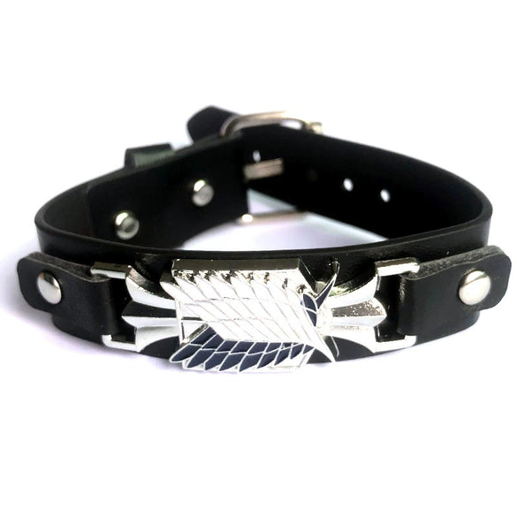 Anime Peripheral Bracelet Artificial Leather Death Logo Punk Style