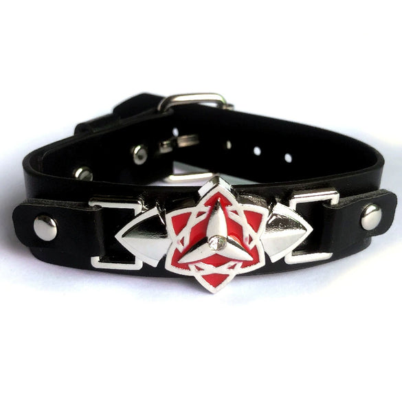 Anime Peripheral Bracelet Artificial Leather Death Logo Punk Style