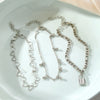 Anklet Alloy Geometric Heart Shaped Love Multi Layer Tassel Chain Lock Pendant Unisex