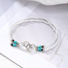 Anklet Alloy Geometric Style For Women With Rice Beads And Pine Stone Inlay