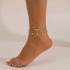 Anklet Alloy Imitation Pearl Star Butterfly Dolphin Animal Zodiac Design For Women