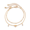 Anklet Alloy Imitation Pearl Star Butterfly Dolphin Animal Zodiac Design For Women