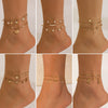Anklet Alloy Imitation Pearl Star Butterfly Dolphin Animal Zodiac Design For Women