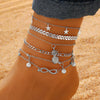 Anklet Alloy With Leaves Rose Pineapple Styling For Women