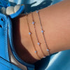 Anklet Gold White K Rose Gold Flower Style For Women