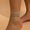 Anklet Punk Style Copper And Iron Chain With Heart Pattern For Women