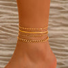 Anklet Punk Style Copper And Iron Chain With Heart Pattern For Women