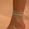 Anklet Punk Style Copper And Iron Chain With Heart Pattern For Women