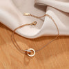 Anklet Titanium Steel Roman Doublering With Letters Numbers Text For Women