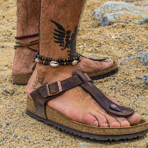 Anklet Wooden Beads Coconut Shell Shell Geometric Style Braided Adjustable For Men