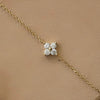 Anklet Zircon Four Leaf Clover Flower Light Luxury