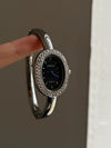 Antique Oval Mini Bathtub Golden Women's Quartz Wristwatch With Stainless Steel Buckle And Metal Case In Medieval Style