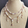 Antique Style Alloy Pearl Tassel Hair Wreath Necklace Inspired Simple Versatile Fairy Hair Accessory