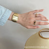 Antique Style Metal Square Women's Secondhand Small Fragrant Steel Band Watch