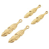 Antique Style Stainless Steel Round Feather Hair Accessories And Necklace Pendant Earrings Handmade With Electroplating