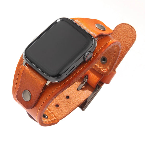 Apple Watch Strap Genuine Leather Retro Business Style Wristband