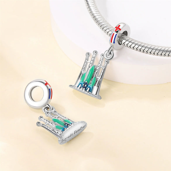 Architectural Series Jewelry Copper Silverplated With Dripping Oil Treatment