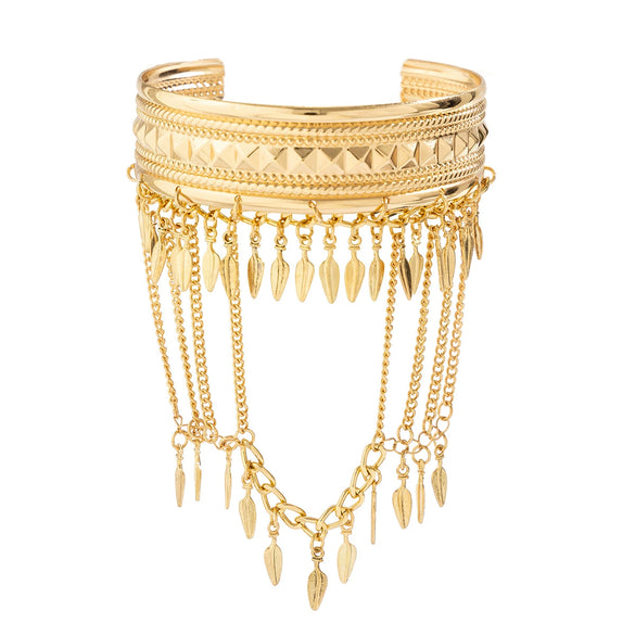 Arm Chain Jewelry Metal Iron Aluminum Chain Alloy Tassel Retro Western Cowboy Style Electroplating