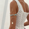 Arm Ring And Arm Bracelet Metal Electroplating Asymmetrical Gravel Spiral Shell Pendant For Women