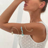 Arm Ring And Arm Bracelet Metal Electroplating Asymmetrical Gravel Spiral Shell Pendant For Women