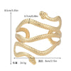 Arm Ring Bracelet Iron Snakeshaped Geometric Electroplated