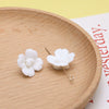Artificial Ceramic Flower Perforated Beaded Handmade Earrings Hairpin Phone Case Accessories