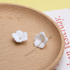 Artificial Ceramic Flower Perforated Beaded Handmade Earrings Hairpin Phone Case Accessories