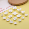Artificial Ceramic Flower Perforated Beaded Handmade Earrings Hairpin Phone Case Accessories