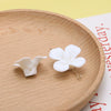 Artificial Ceramic Flower Perforated Beaded Handmade Earrings Hairpin Phone Case Accessories