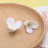 Artificial Ceramic Flower Perforated Beaded Handmade Earrings Hairpin Phone Case Accessories