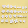 Artificial Ceramic Flower Perforated Beaded Handmade Earrings Hairpin Phone Case Accessories
