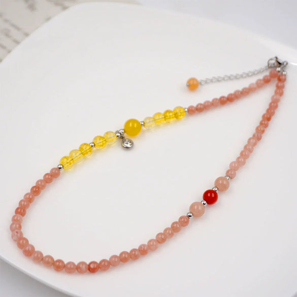 Artificial Crystal Retro Geometric Doublecircle Handmade Bracelet For Women