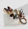 Artistic Flower Alloy Inlay Rhinestones Women'S Brooches