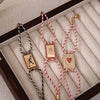 Artistic Retro Tarot Copper Necklace And Bracelet With Electroplating