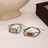 Artistic Retro Tarot Copper Necklace And Bracelet With Electroplating