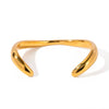 Asymmetrical Geometric Original Design Electroplated Stainless Steel Bracelet