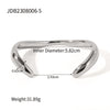 Asymmetrical Geometric Original Design Electroplated Stainless Steel Bracelet