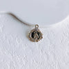 Asymmetrical Metal Style Square Button Alloy Brooch Necklace With Diamond Flower Electroplating