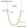 Autumn And Winter Long Color Buckle Woolen Chain Handmade Stainless Steel Fadeless Fashion Jewelry With Geometric Styling And Electroplating