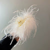 Autumn And Winter Super Fairy Ostrich Feather Hair Clip Handmade Niche Design High Grade Sense Grab Clip For Women