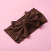 Baby Girls Hairbands Cloth Knitted Handmade Pit Strip Bow Style
