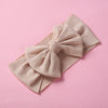 Baby Girls Hairbands Cloth Knitted Handmade Pit Strip Bow Style